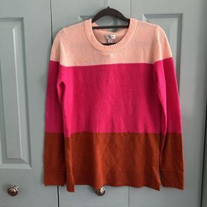 J.Crew Womens Wool Blend Pink Sweater XS Cozy Stretch